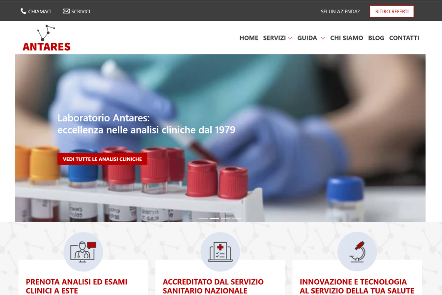 Online il nuovo sito di Laboratorio Antares